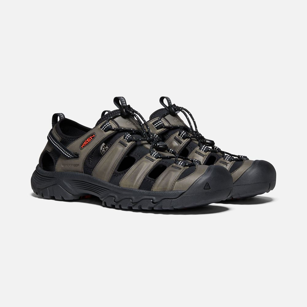 Keen Outdoor Sandalet Erkek Siyah/Gri - Targhee Iii - Türkiye XUAB43058